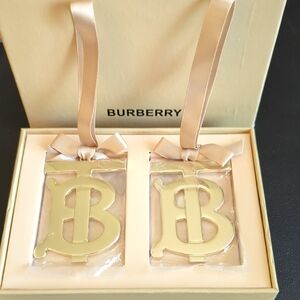 GWP Burberry Gold Monogram Ornaments Or Bag Charm NIB